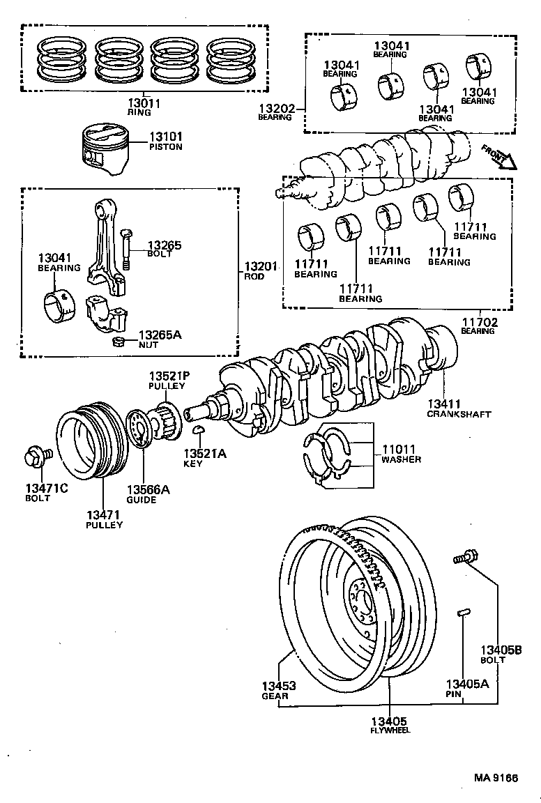 4AGE 16V / 20V 42mm Crankshaft