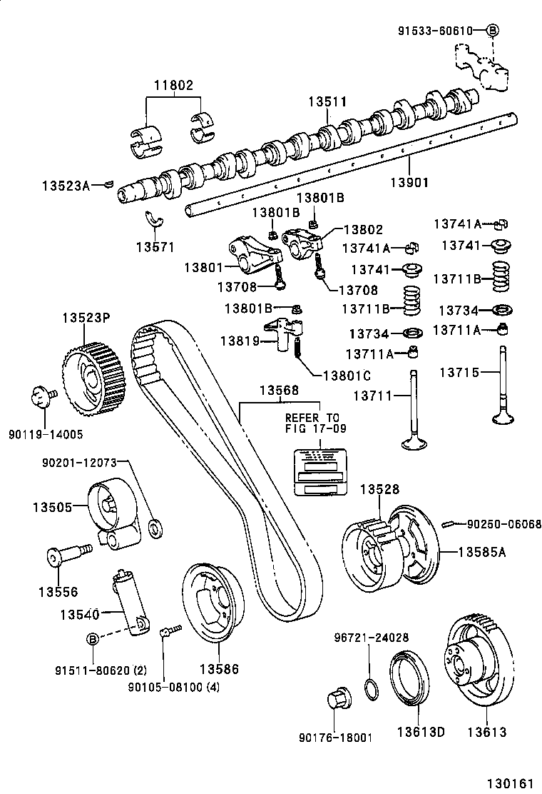1HD-FT / 1HD-FTE Timing Belt Tensioner