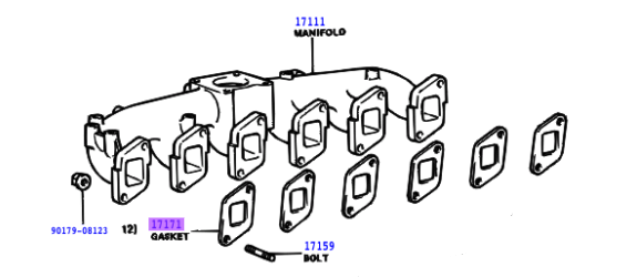 2H Intake Manifold Gasket Set
