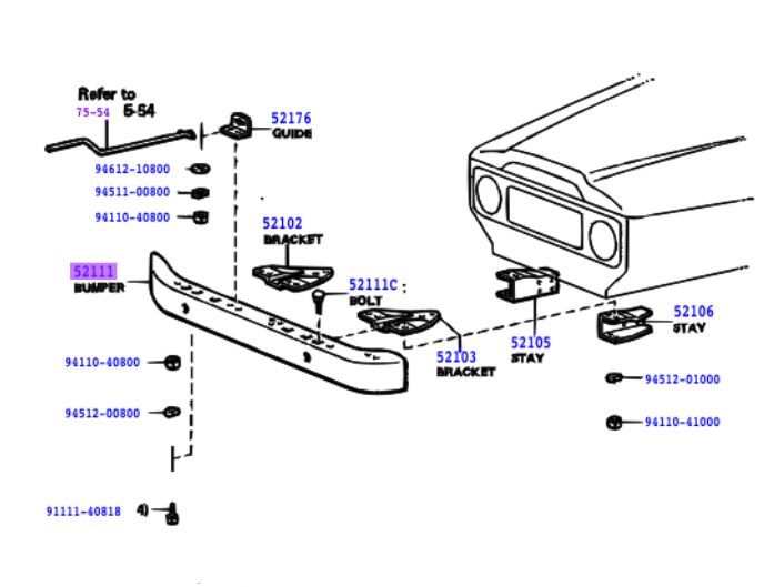 40 Series Landcruiser Front Bumper