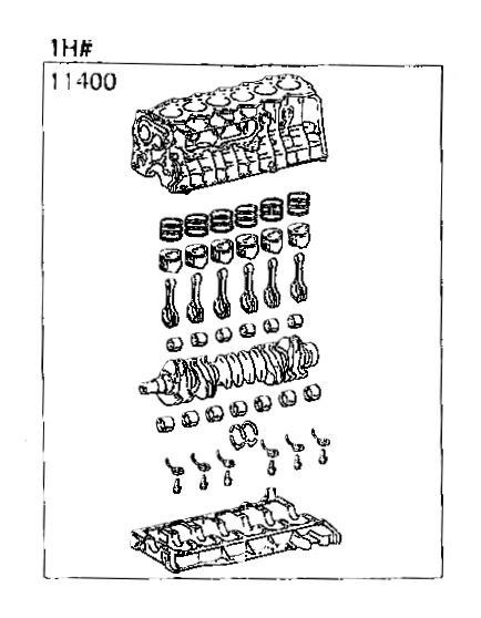 1HDT Short Block Engine
