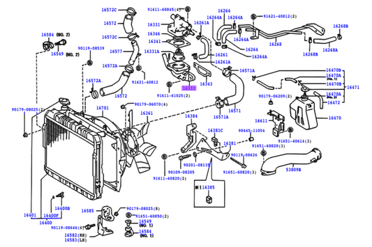 3F-E Lower Thermostat Housing - The Rust Farmers