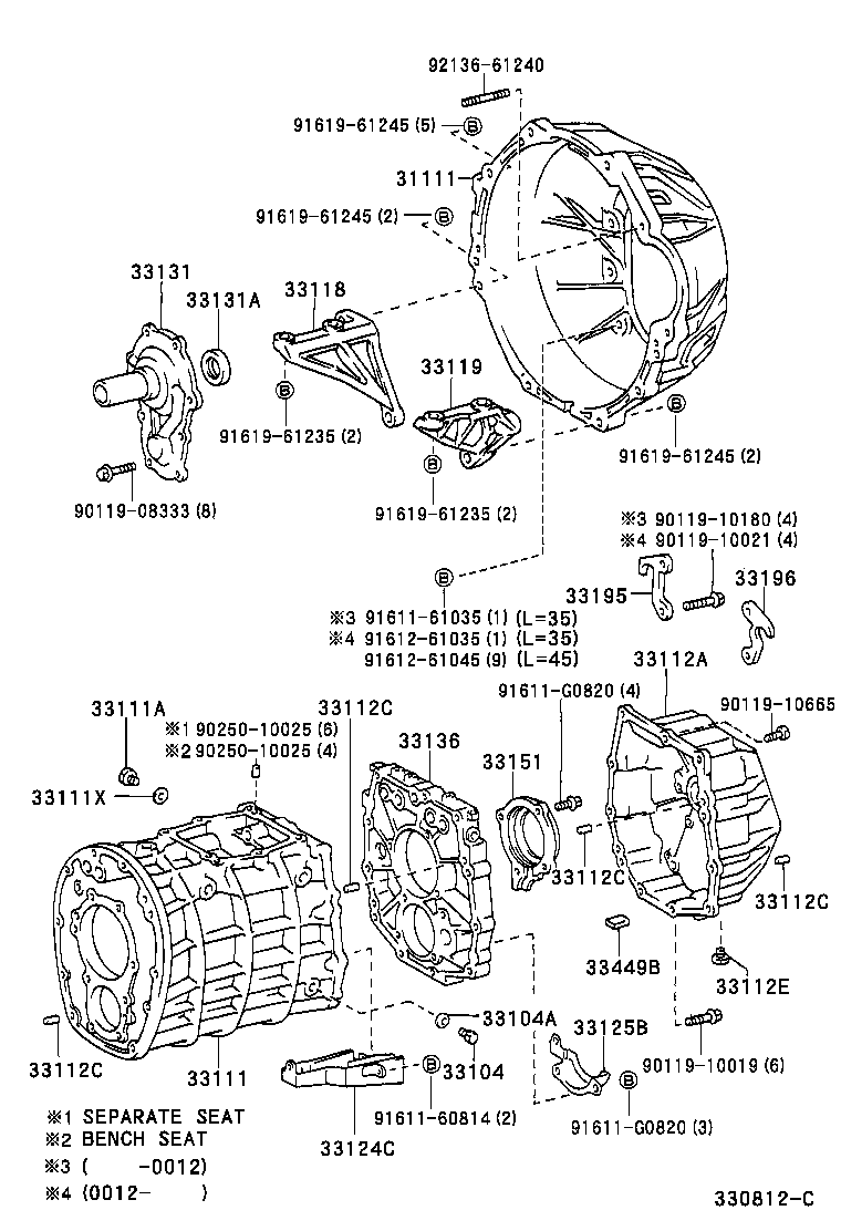 1HD-FTE Bellhousing to Suit H150, H151, H152, H153
