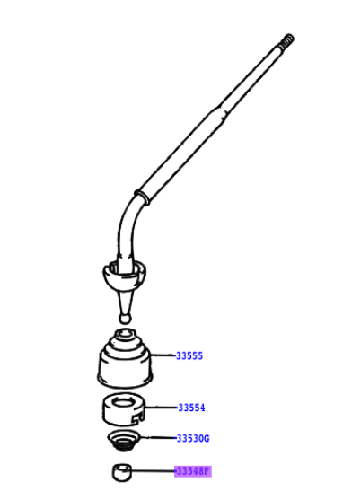 60 Series Landcruiser - H55F Gear Shifter Seat and Bush