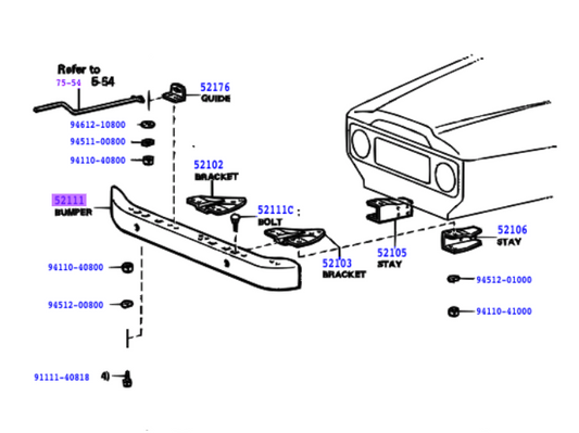 40 Series Landcruiser Front Bumper