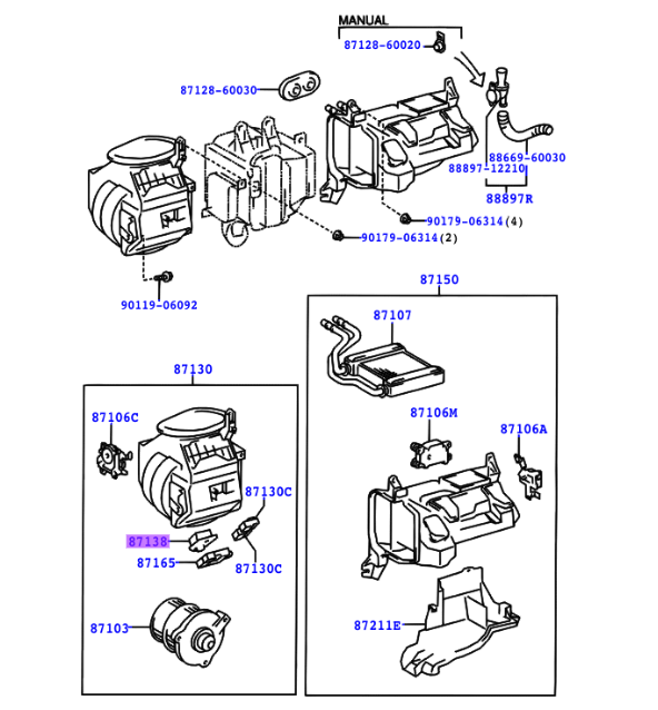 100 Series Landcruiser Blower Motor Fan Speed Resistor - RHD