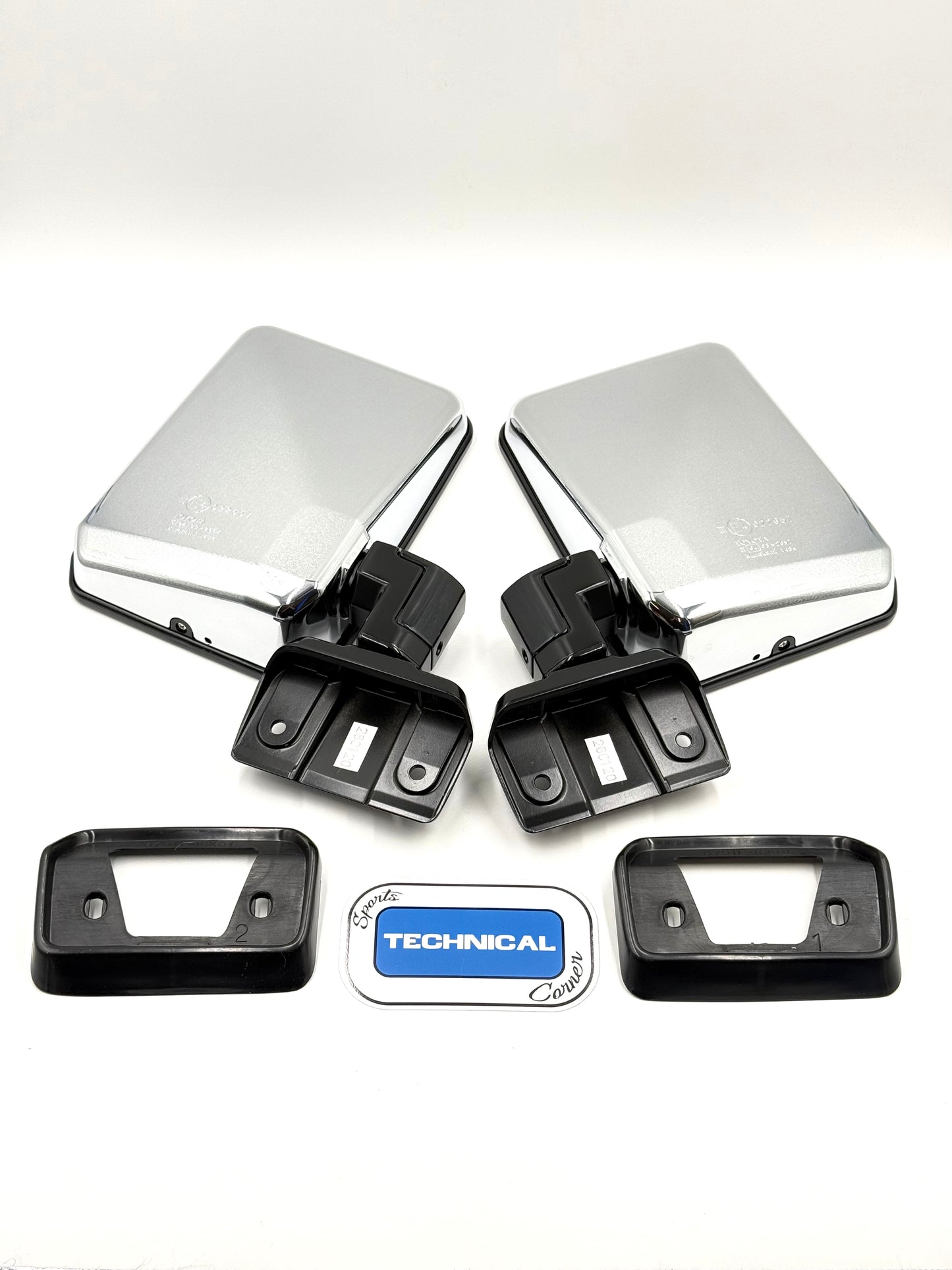 76 Series Mirrors - Genuine Toyota - Suit 60 Series Landcruiser - Chrome