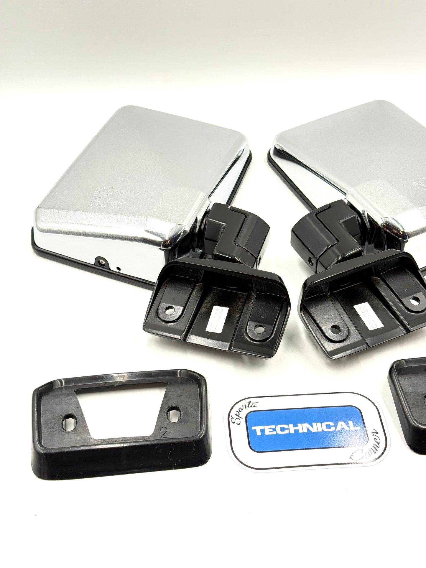 76 Series Mirrors - Genuine Toyota - Suit 60 Series Landcruiser - Chrome