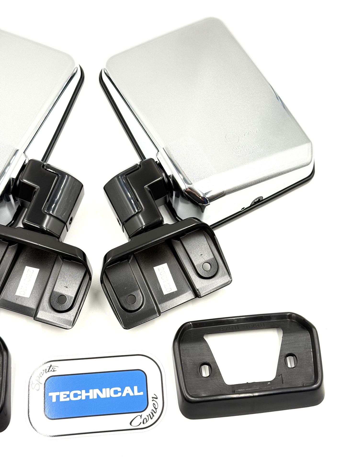 76 Series Mirrors - Genuine Toyota - Suit 60 Series Landcruiser - Chrome