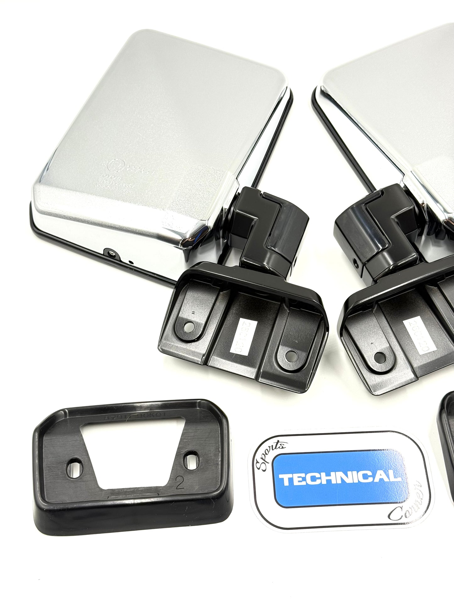 76 Series Mirrors - Genuine Toyota - Suit 60 Series Landcruiser - Chrome