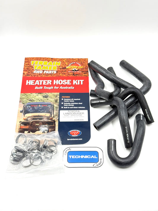 Terrain Tamer - Heater Hose Kit - 60 Series Landcruiser - HJ61 - 12HT Auto