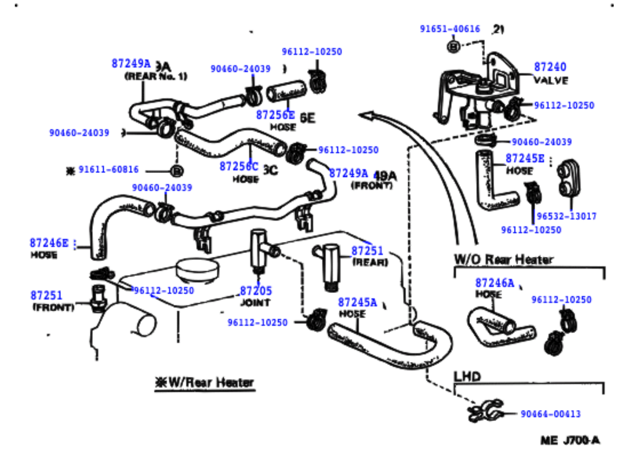 2H Heater Water Pipe